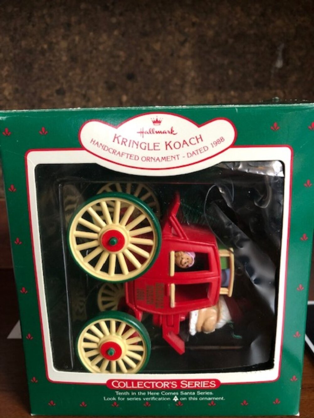 Hallmark Keepsake 1988 Kringle Koach Collector's Series Ornament w/Box